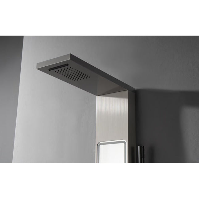 Panel de Duș Shiny Mirror – Design Modern cu Oglindă Integrată și Funcții Premium