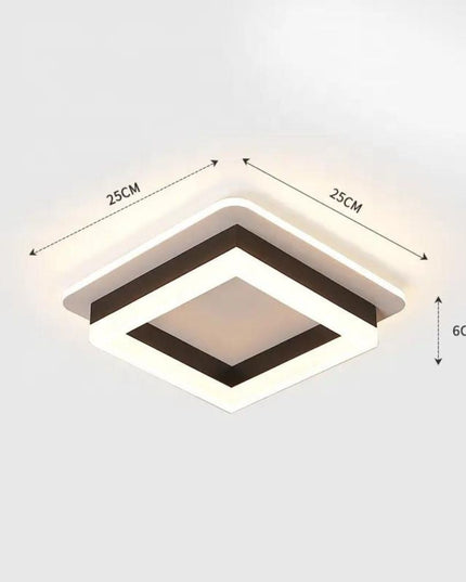 Plafoniera Led patrata cu trei tipuri de lumina, 41W 2870Lm Neagra M 1023 SQ BK
