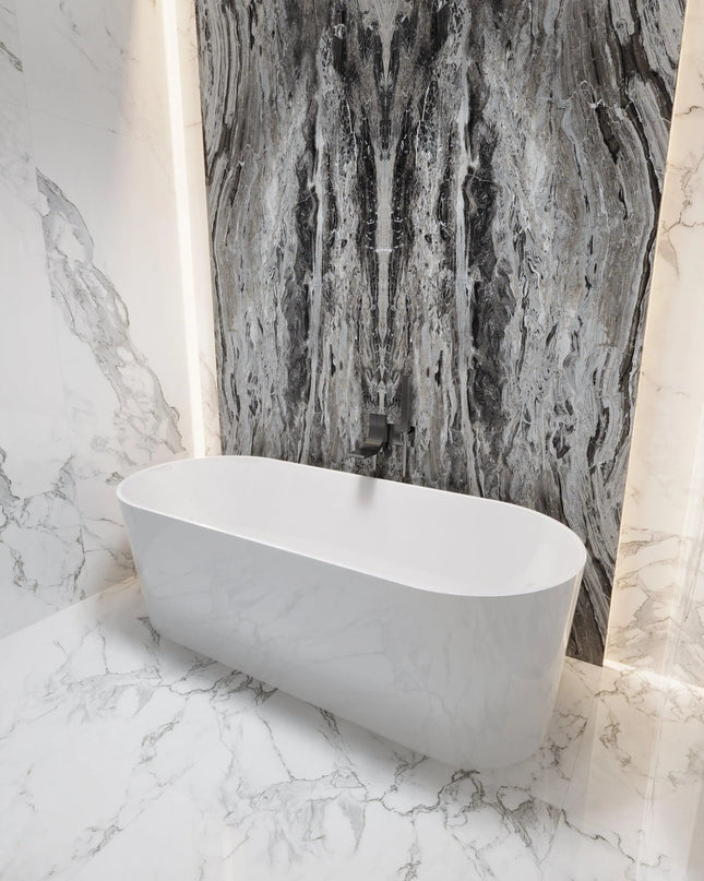 Cadă din compozit albă lucioasă Providence