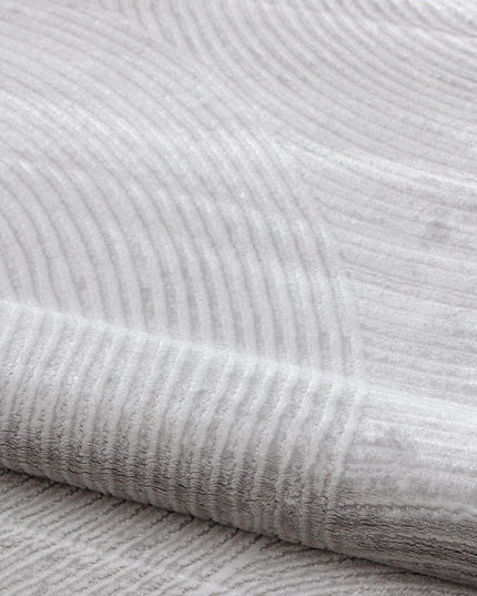 Covor  Lusso Grey – Design Circular 3D, Eleganță Urbană, Textură Moale