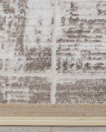 Covor Lusso Cream Brown – Design Geometric Pătrățos