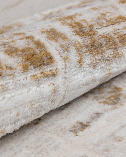 Covor Lusso Cream Gold – Design Modern cu Accente Aurii Elegante