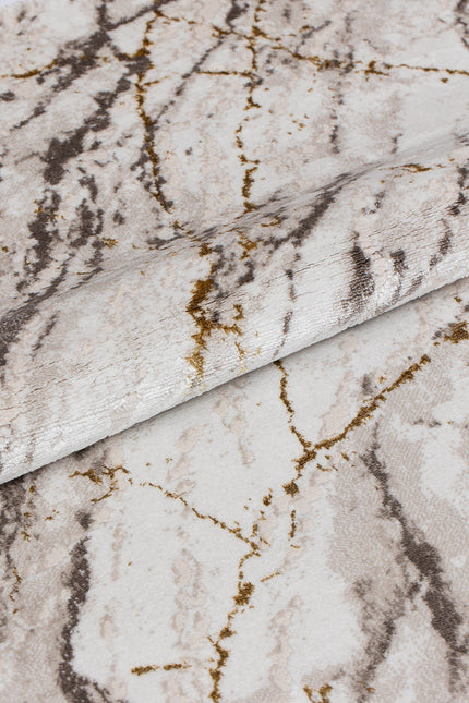 Covor San Marco Cream Brown – Model Marmură Elegantă