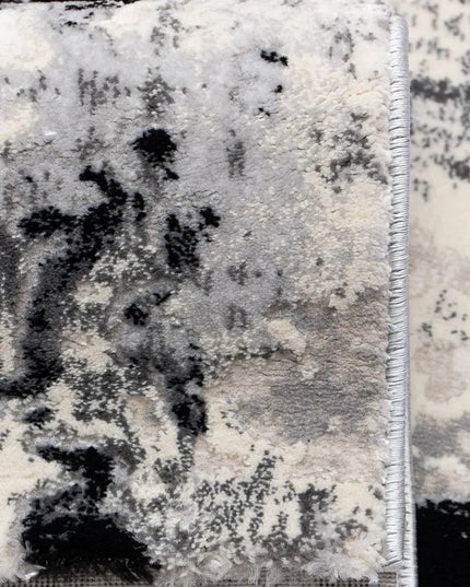 Covor living Rose 51272 Negru/ Gri