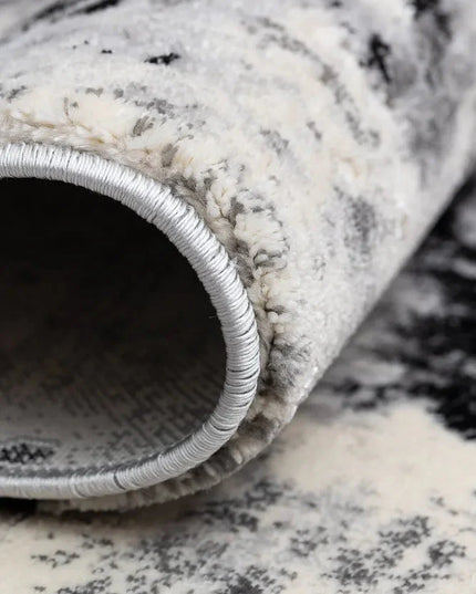 Covor living Rose 51272 Negru/ Gri