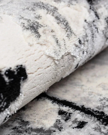 Covor living Rose 51272 Negru/ Gri