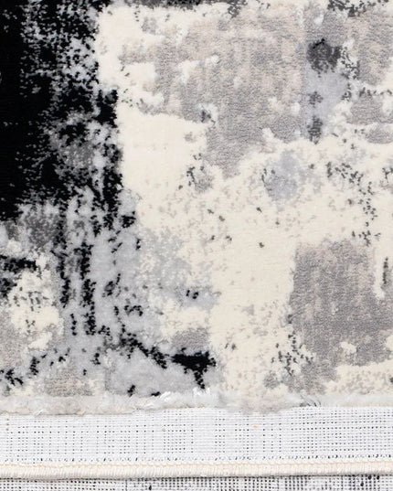 Covor living Rose 51272 Negru/ Gri