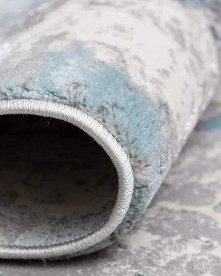 Covor living Rose 51272 E Turcoaz/Gri