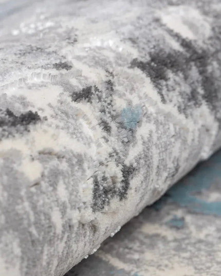 Covor living Rose 51272 E Turcoaz/Gri