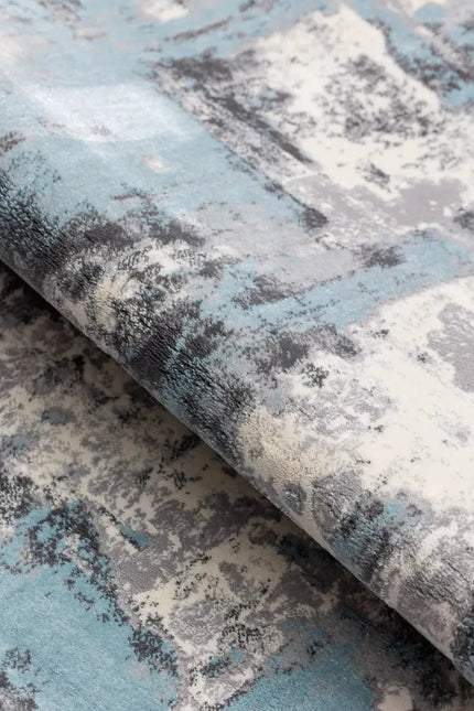 Covor living Rose 51272 E Turcoaz/Gri