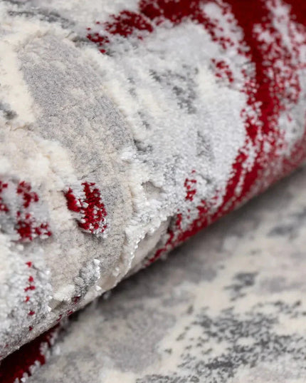 Covor living Rose 51272 Roșu/ Gri