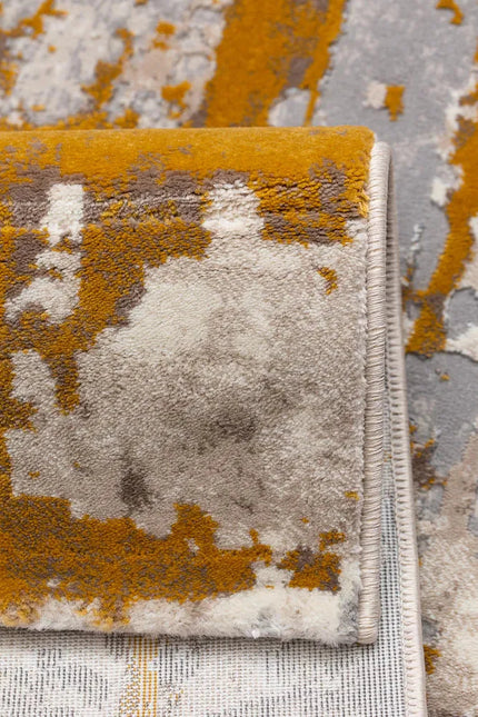 Covor living Rose 50122 E/Z Muștar (Gold)/Beige