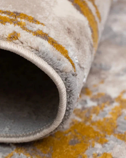 Covor living Rose 50122 E/Z Muștar (Gold)/Beige