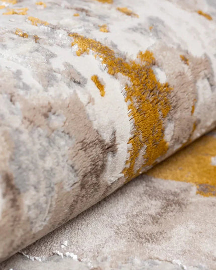 Covor living Rose 50122 E/Z Muștar (Gold)/Beige