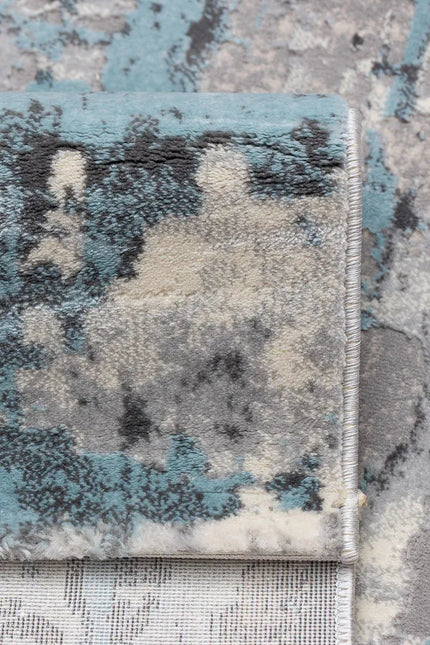 Covor living Rose 50122 E Turcoaz/Gri