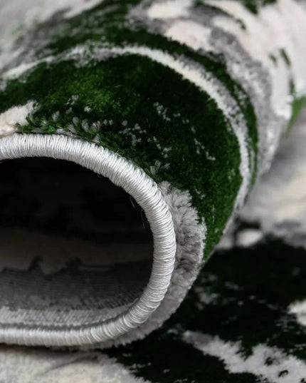 Covor living Rose 50122 E Verde Safir/Gri