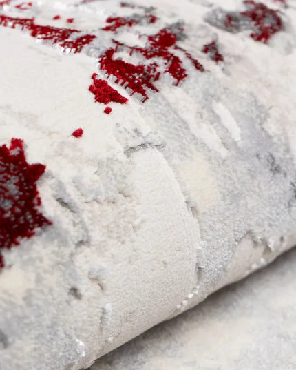 Covor living Rose 50122 Roșu/ Gri