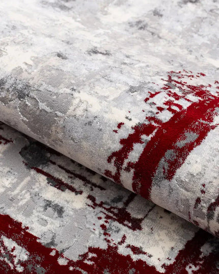 Covor living Rose 50122 Roșu/ Gri