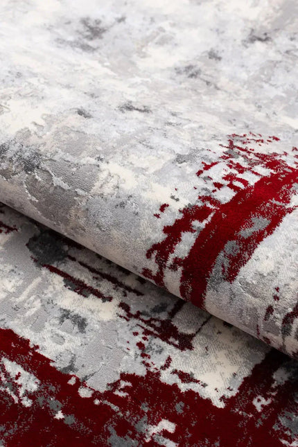 Covor living Rose 50122 Roșu/ Gri