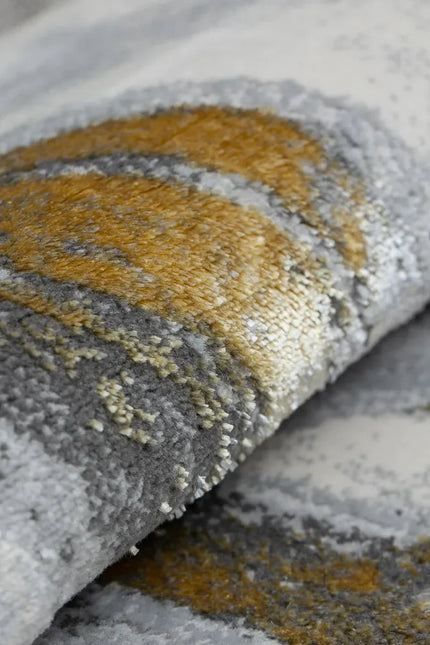 Covor Modern EFES HE776 Gri/Muștar(Gold)