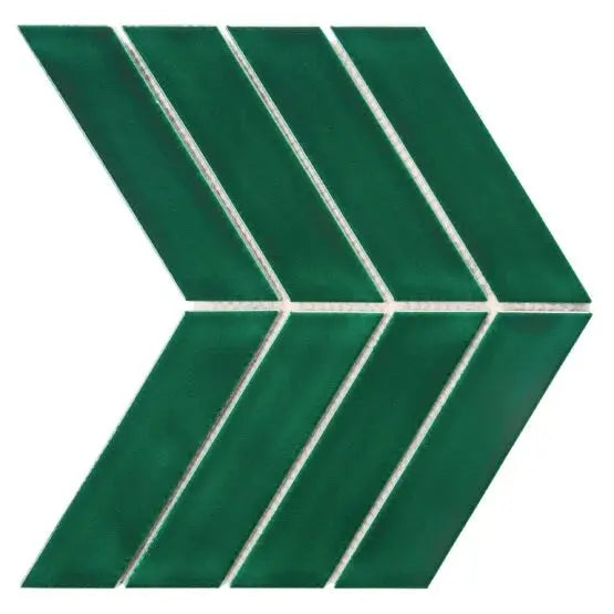 Mozaic Royal Chevron Vert 31,8×22,4