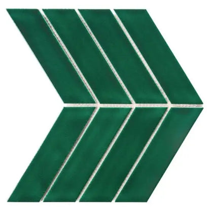 Mozaic Royal Chevron Vert 31,8×22,4