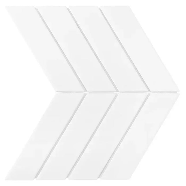 Mozaic Royal Chevron White 31,8×22,4
