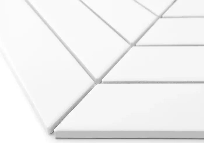 Mozaic Royal Chevron White 31,8×22,4