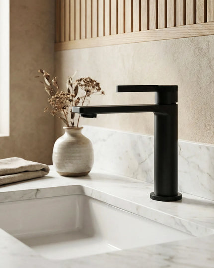 Baterie lavoar – Colecția Rical – Negru mat