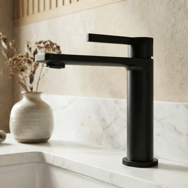 Baterie lavoar – Colecția Rical – Negru mat