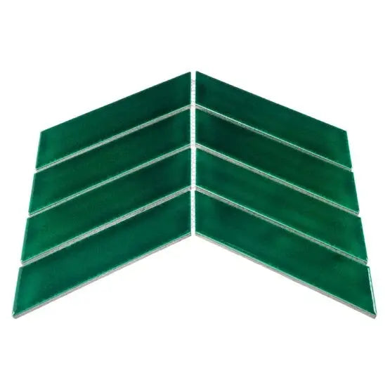 Mozaic Royal Chevron Vert 31,8×22,4