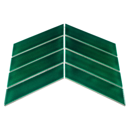 Mozaic Royal Chevron Vert 31,8×22,4