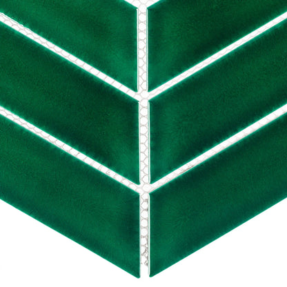 Mozaic Royal Chevron Vert 31,8×22,4