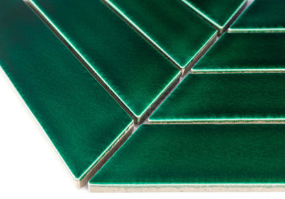 Mozaic Royal Chevron Vert 31,8×22,4