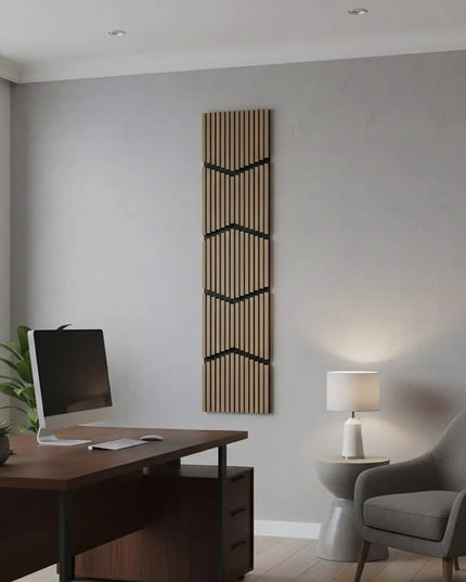Panou riflaj decorativ Vertical Wave S0DV-01 – nuc inchis