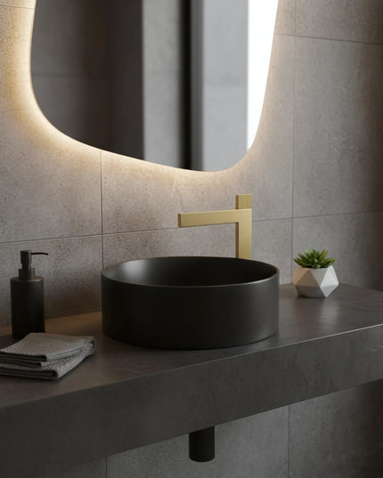 Baterie Lavoar Înaltă Slim Modern SMK5029-3 Auriu Smack