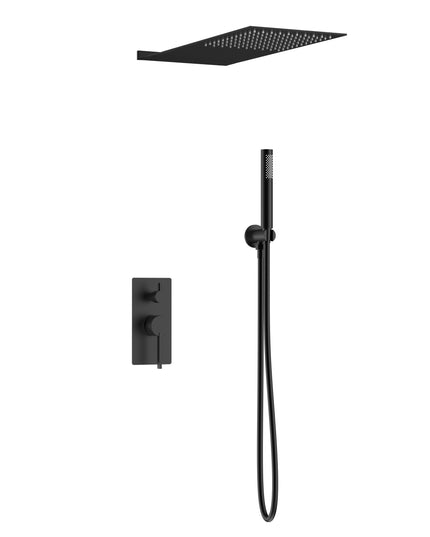 Set duș încastrat 2 funcții – Rical – Negru mat
