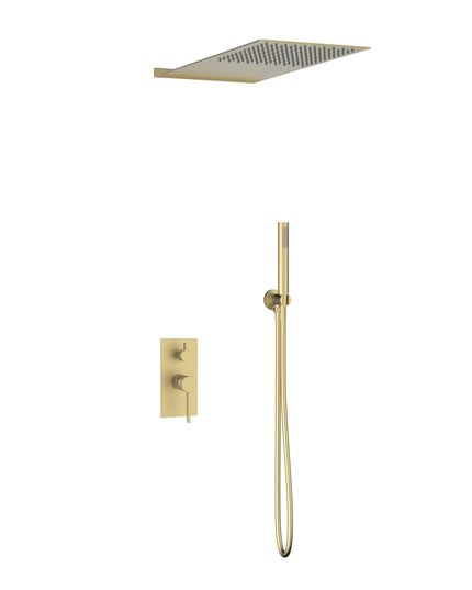 Set duș încastrat 2 funcții – Rical – Auriu periat
