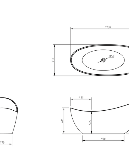Cada din acril freestanding Eva JL6942
