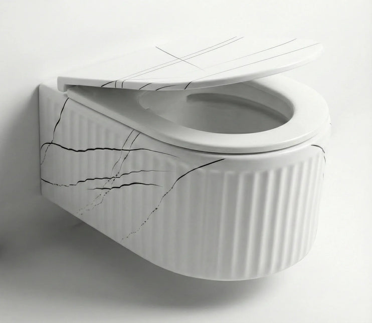 Vas WC Suspendat Rimless – Marble Alb Mat