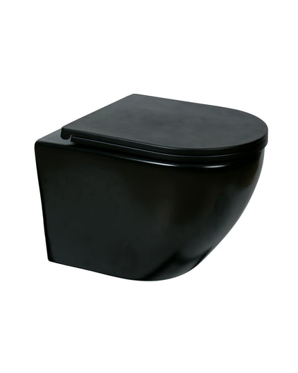 Vas WC Suspendat Rimless - Black Matte