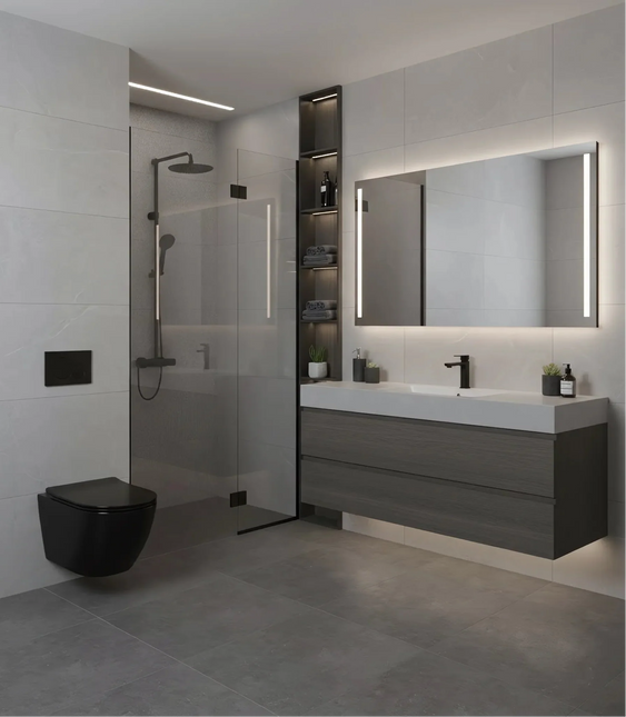 Vas WC Suspendat Rimless-Black Glossy