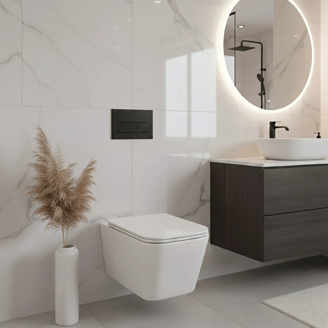 Vas WC Suspendat Rimless - Elegant White