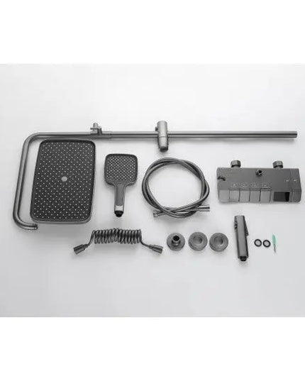 Coloana Dus Gri Mat cu Afișaj LCD pentru Temperatura Apei Smack 04 gri 1803 B