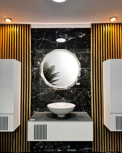 Oglindă Baie LED de 80 cm cu 3 Tipuri de Lumină JHD2311