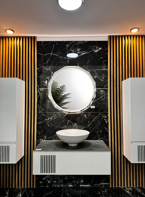 Oglindă Baie LED de 80 cm cu 3 Tipuri de Lumină JHD2311