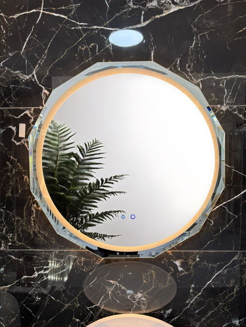 Oglindă Baie LED de 80 cm cu 3 Tipuri de Lumină JHD2311