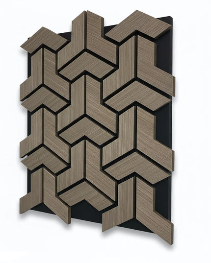 Panou riflaj decorativ Black Walnut  XYPT-01 – nuc închis