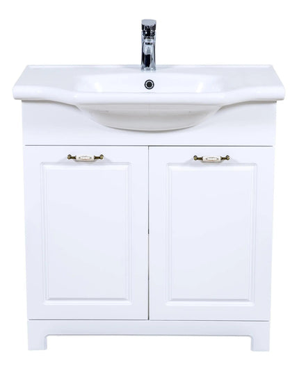 Mobilier de baie pe pardoseală Classic Alb