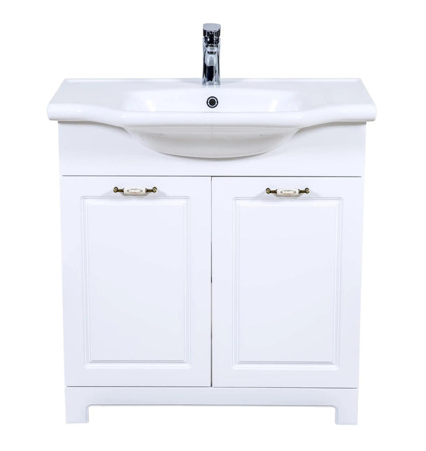 Mobilier de baie pe pardoseală Classic Alb